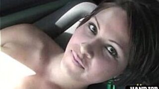 Pretty tits chick gets naked n fingers - porn video