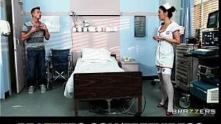 Sexy Japanese nurse Marcia Hase helps rehabilitate her patient - porn video