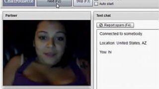 dumb anerican show tits on chatroulette - porn video