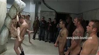 Cute gay twink immobilized with ropes - porn video