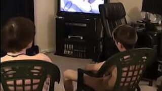 Gay fuck Jared is nervous about his very first time stroking off on - porn video