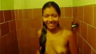 Cute asian in the shower - porn video