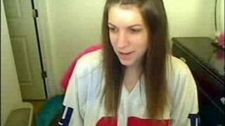 Great masturbation of horny teen on web cam - porn video