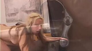 Blonde slut on shocking trip - porn video